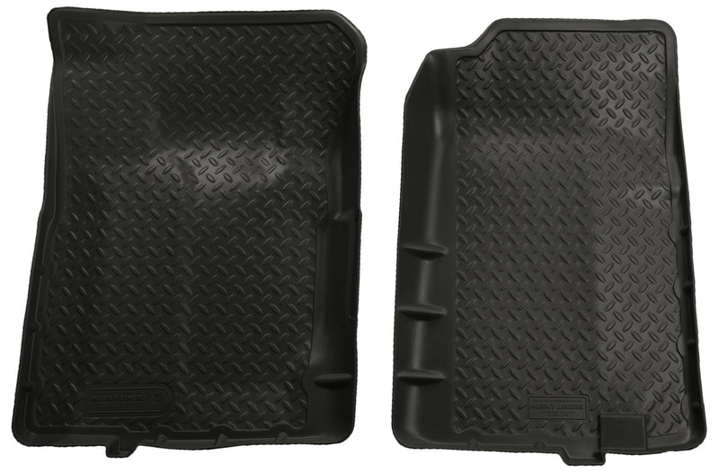 Husky Liners Classic Style: pair of black Classic Style front floor liners on a white background