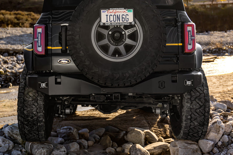 ICON Vehicle Dynamics ICON Impact Armor Bumpers: installed on the Bronco