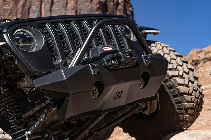 ICON Vehicle Dynamics ICON Impact Armor Bumpers: installed on the Jeep