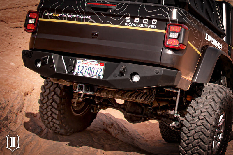 ICON Vehicle Dynamics ICON Impact Armor Bumpers: installed on the Jeep