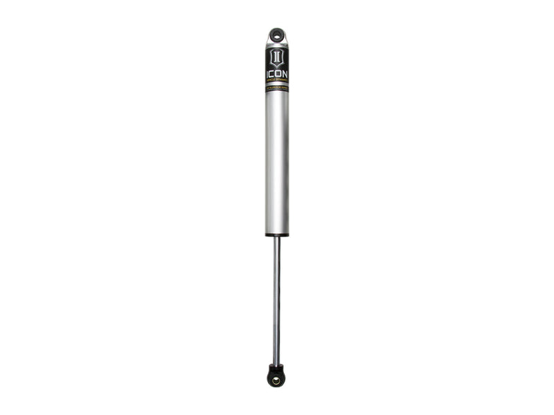 Single silver ICON 2.0 VS aluminum shock with eyelet ends, standing on white; small in frame.