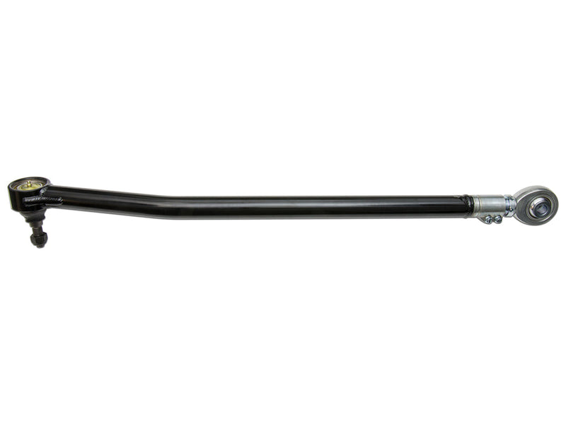 ICON Vehicle Dynamics Ultimate Front End Kit: black ICON adjustable track bar with ball-stud end and rod end on white