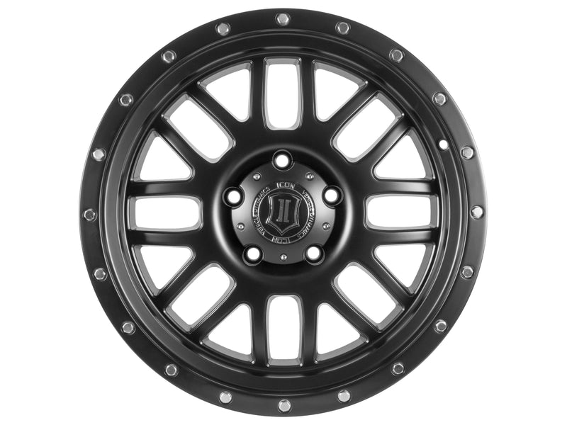 ICON Alloys Alpha wheel, Matte Black (5-lug)