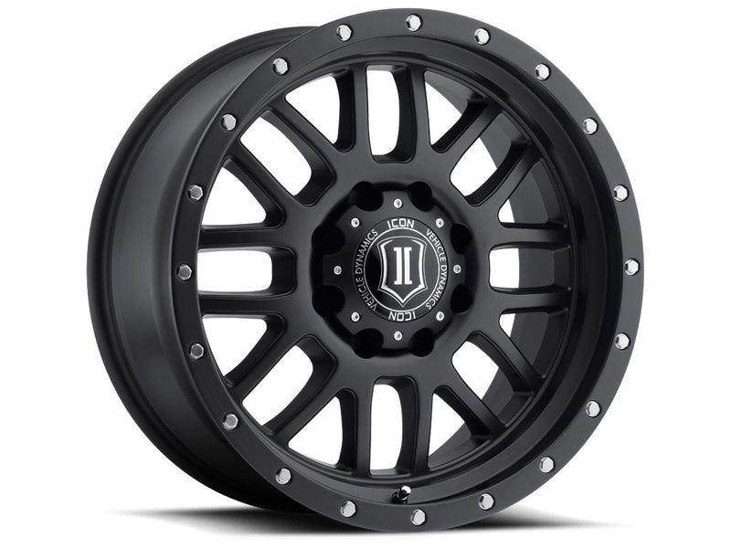 ICON Alloys Alpha wheel, Matte Black (8-lug)