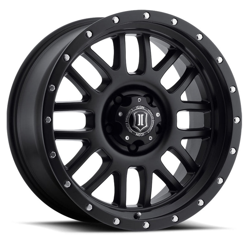 ICON Alloys Alpha wheel, Matte Black (6-lug)