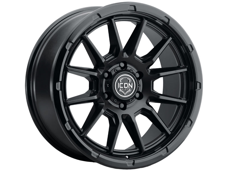 ICON Alloys Cajon wheel, Matte Black (6-lug)