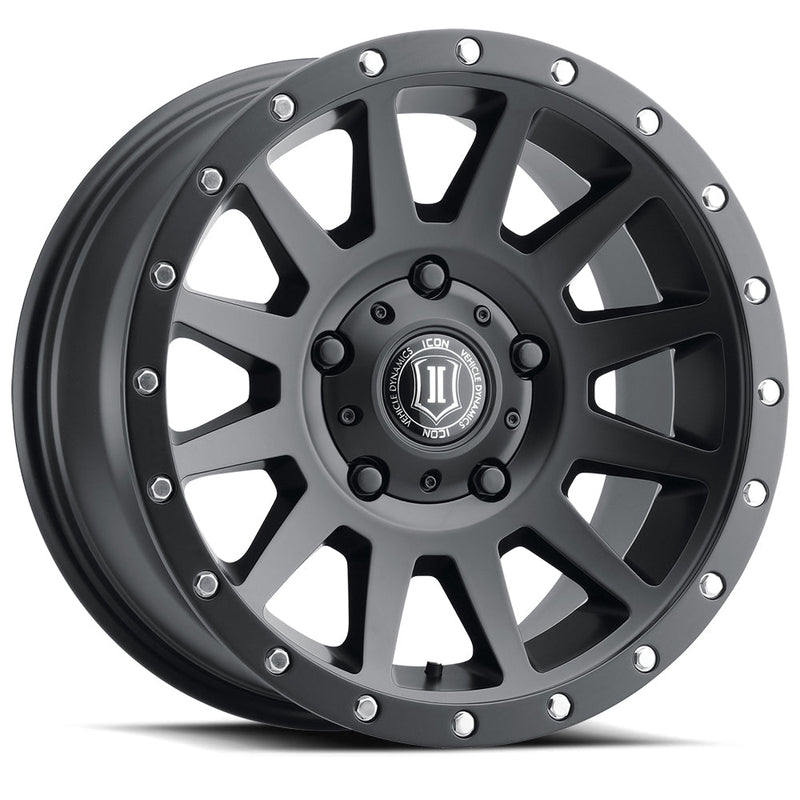 ICON Alloys Compression wheel, Matte Black (6-lug)