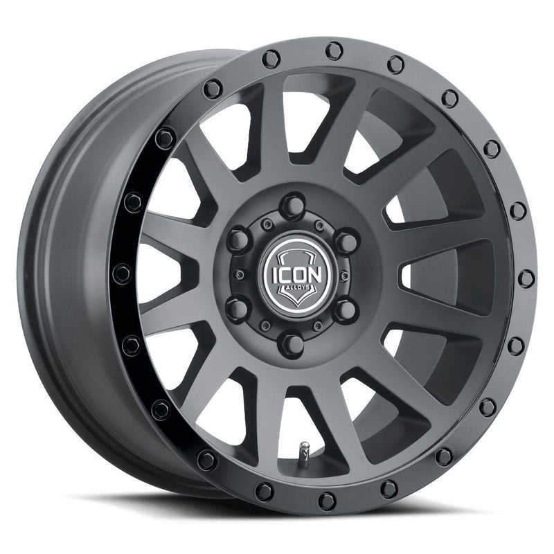 ICON Alloys Compression wheel, Matte Black (6-lug)