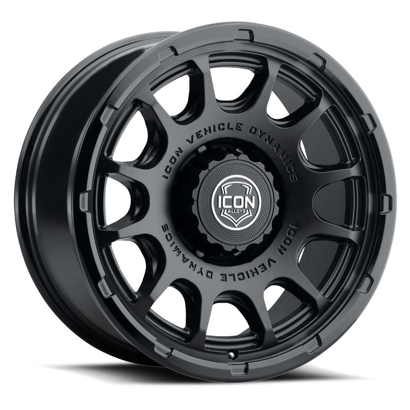 ICON Alloys Rancho wheel, Matte Black (8-lug)