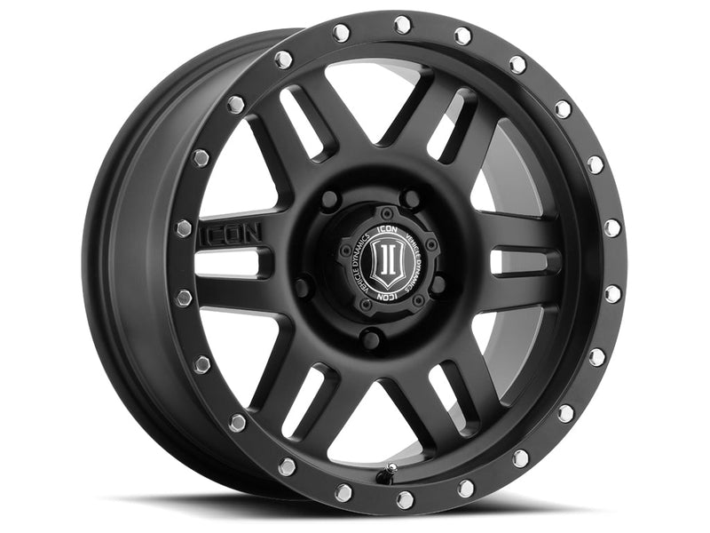 ICON Alloys Six Speed wheel, Matte Black (6-lug)