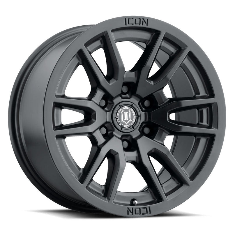 ICON Alloys Vector 6 wheel, Matte Black (6-lug)
