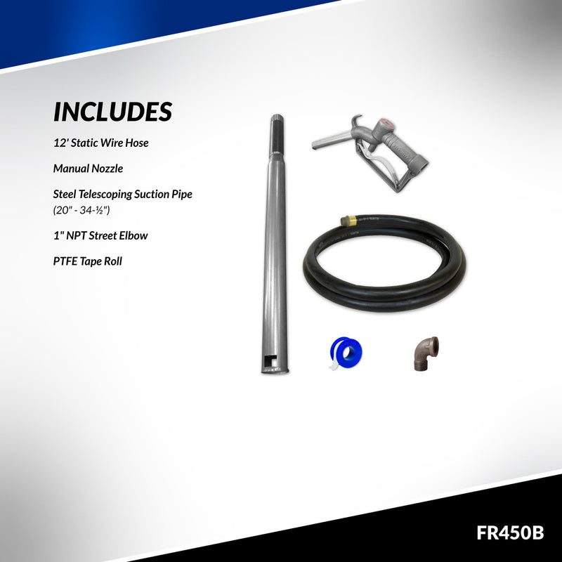 Fill-Rite FR450B 115V AC Oil Transfer Pump, Bung Mount with Suction Pipe image 4