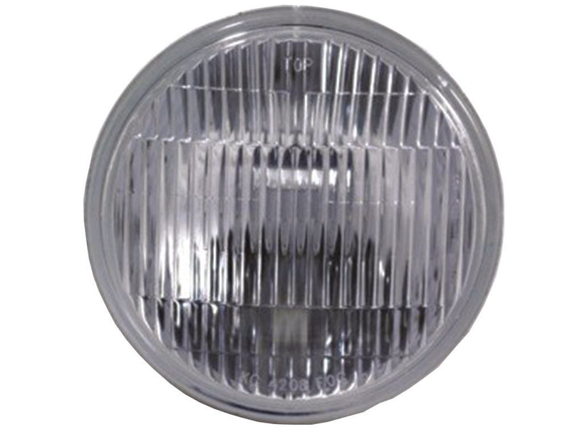 KC HiLiTES 5" Replacement Lens & Reflector on a studio background: round 5" fog beam lens and reflector with vertical flutes, front view