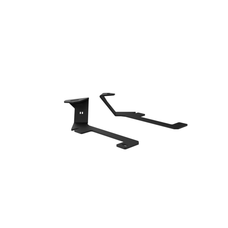KC HiLiTES Ditch Light Mount Brackets for 2011-2016 Ford Super Duty on a studio background: pair of black ditch light brackets shown at an angle on a white background