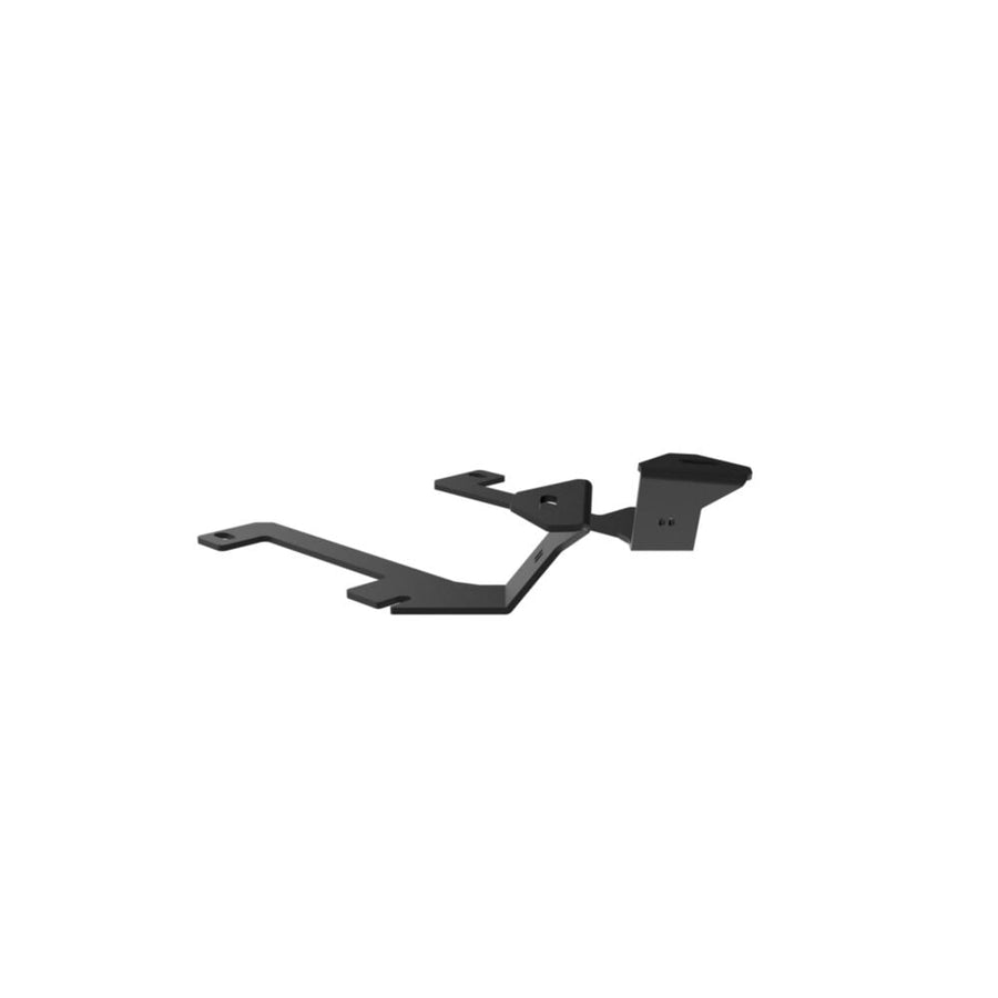 Vehicle-Specific Light Mounts by KC HiLiTES: Two black ditch light brackets overlapping at an angle on a white background