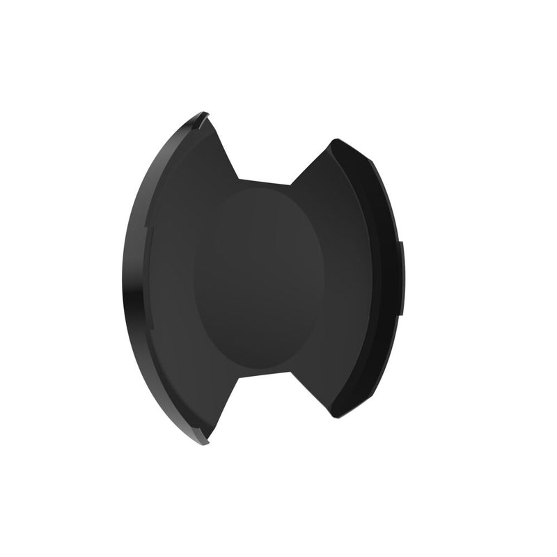 KC HiLiTES SlimLite 8" LED Light Cover & Shield on a studio background: black SlimLite 8" light cover without logo, angled view on white