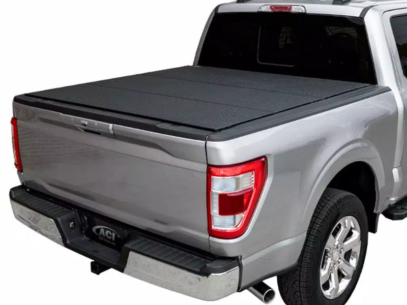 LOMAX Hard Tri-Fold Tonneau Cover for 2020-2026 Chevrolet Silverado 2500/3500 / GMC Sierra 2500/3500 (6'9" Bed, Urethane Aluminum), view 5