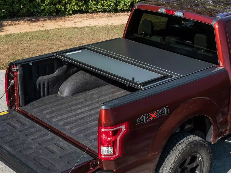 LOMAX Hard Tri-Fold Tonneau Cover for 2017-2026 Honda Ridgeline (5'4" Bed, Urethane Aluminum), view 9