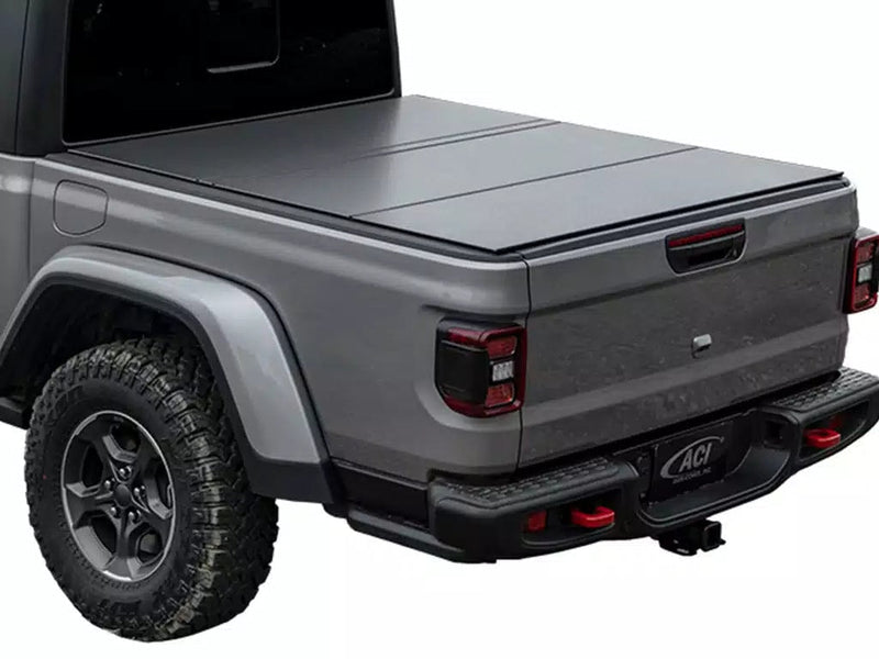 LOMAX Hard Tri-Fold Tonneau Cover for 2022-2026 Toyota Tundra (6'7" Bed, with Deck Rail System / Urethane Aluminum), view 15