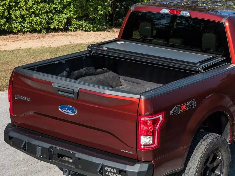 LOMAX Hard Tri-Fold Tonneau Cover for 2019-2023 Ford Ranger (5'1" Bed, Urethane Aluminum), view 17