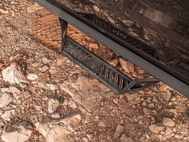 N-Fab EpYx nerf steps in textured black, step tread close-up