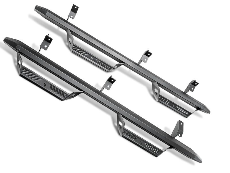 N-Fab Predator Pro nerf steps in textured black, pair on white