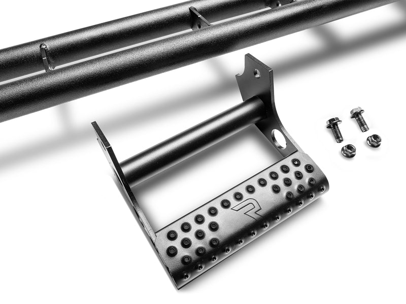N-Fab RKR Step System in textured black, detachable step close-up on white