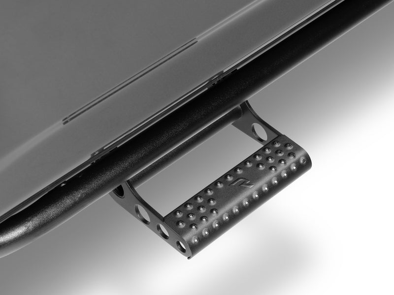 N-Fab RKR Step System in textured black, detachable step close-up, on a Toyota 4Runner