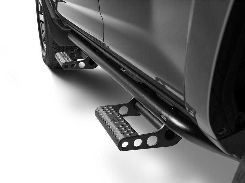 N-Fab RKR Step System in textured black, detachable step close-up