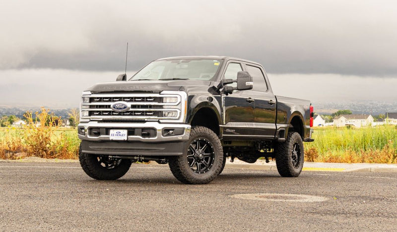 ReadyLIFT 4 inch radius arm lift kit installed on a 2023 Ford F-250 Super Duty