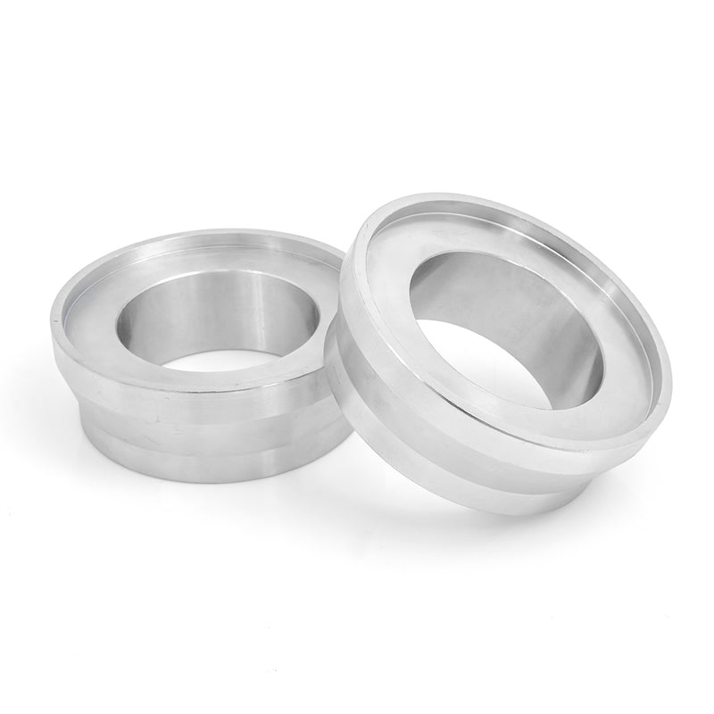 ReadyLIFT Leveling Kit, full kit on a studio background: pair of machined aluminum pre-load spacer rings on white
