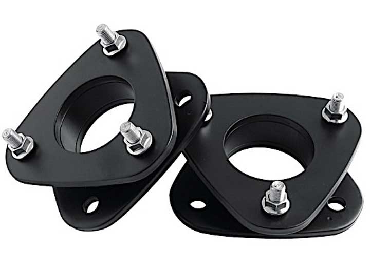 ReadyLIFT Leveling Kit, full kit on a studio background: two black strut spacers with studs on white