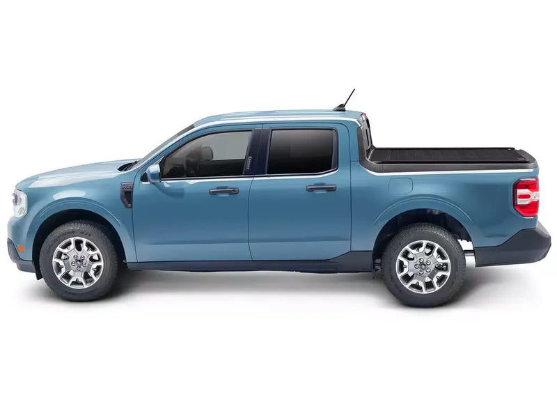 Side profile of a pickup with the RetraxPRO XR cover closed low over the bed