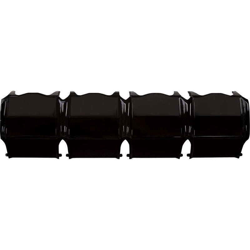 Rigid Adapt 10" Cover on a studio background: black four-segment snap-on cover for a 10" light bar on white