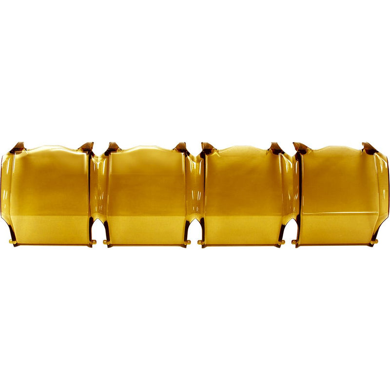 Rigid Adapt 10" Cover on a studio background: translucent yellow four-segment cover for a 10" light bar on white