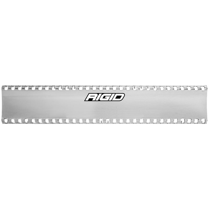 Rigid Industries light cover: clear snap-on SR-Series light bar cover with the Rigid logo, on white