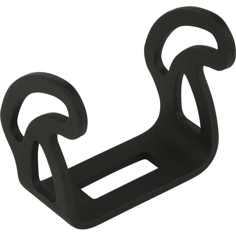Rigid D-Series Bracket w/ Hardware Black on a studio background: A black Rigid D-Series mounting bracket on a white background