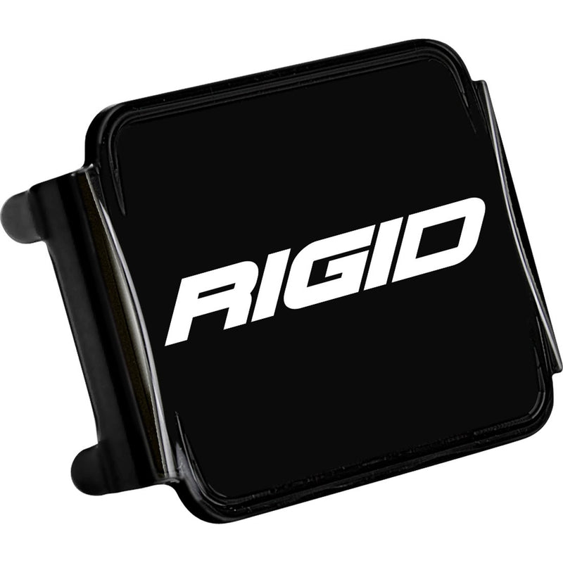 Rigid D-Series Cover on a studio background: A black D-Series lens cover with a large white Rigid logo on a white background