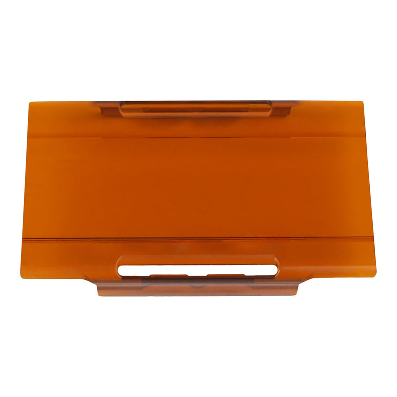 Rigid E-Series 6" Cover on a studio background: A translucent amber E-Series 6" light cover on a white background