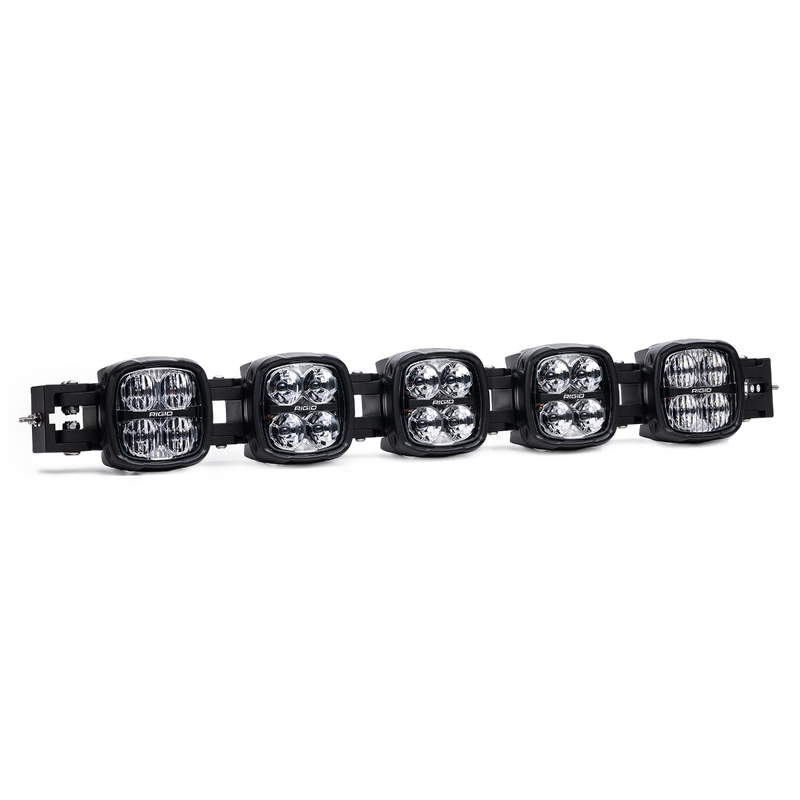 Rigid Phoenix 40" Connect Bar on a studio background: five-pod connect bar against black with a rough white cutout halo around the housings