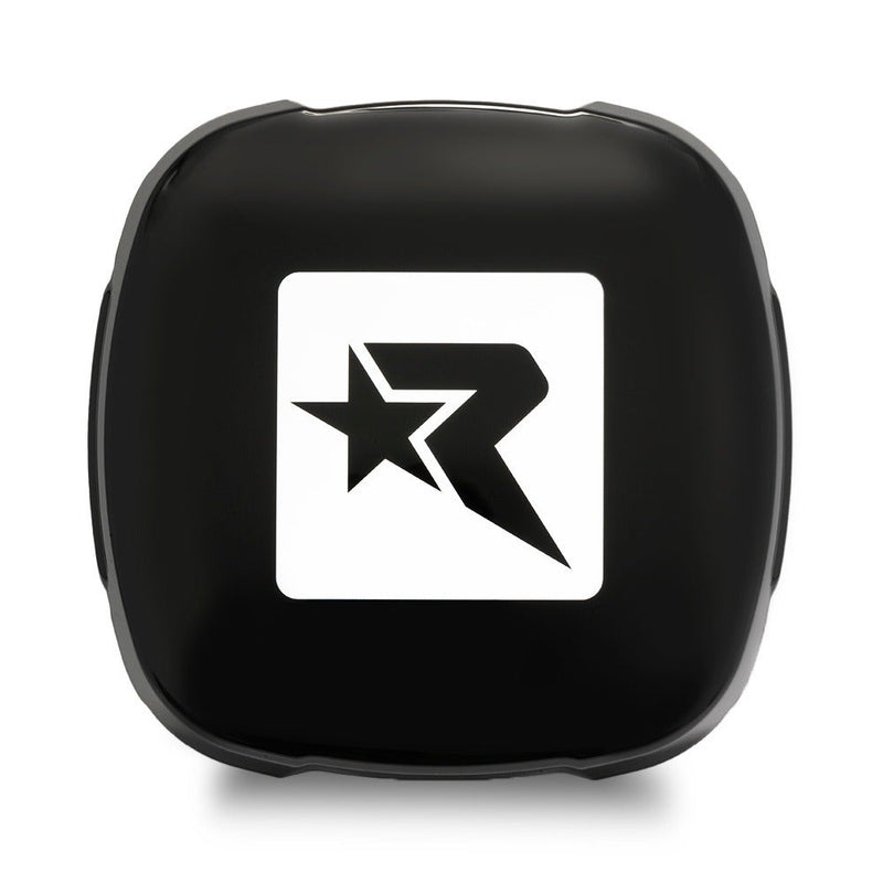 Rigid Phoenix XL Black Light Color on a studio background: black square pod cover with a white Rigid R logo panel on white