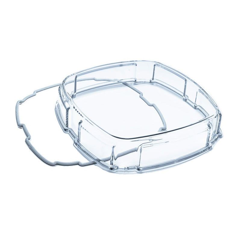 Rigid Phoenix XL Clear Lens on a studio background: clear smooth replacement lens with a clear gasket on white