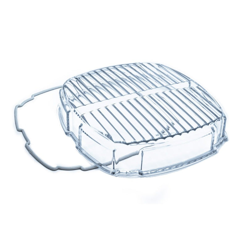 Rigid Phoenix XL Drive Lens on a studio background: clear fluted drive lens with its gasket on white