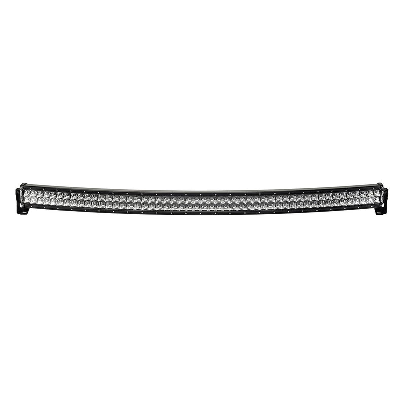 Rigid RDS-Series PRO 50" Spot on a studio background: front view of a long black curved RDS-Series PRO LED light bar with dual-row spot optics on white