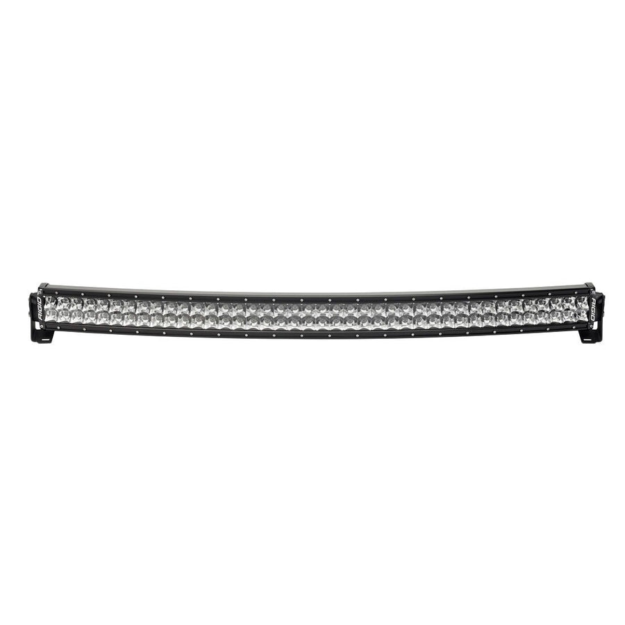 RDS SR-Series Curved Light Bars by Rigid: Curved RDS-Series PRO 40 inch light bar with clear optics, front view on white.