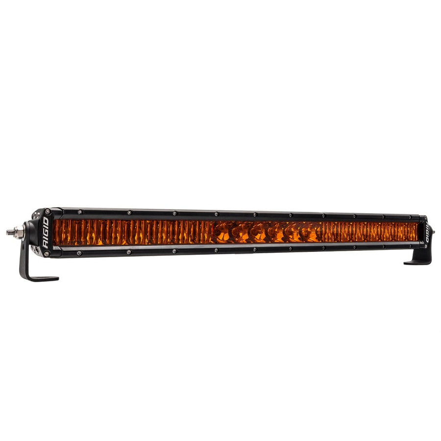SR-Series Light Bars by Rigid: A Rigid SR-Series 20" single-row LED light bar with an amber PRO lens on a white background.