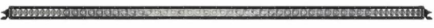 SR-Series Light Bars by Rigid: Single black SR-Series PRO straight LED light bar, about 50 inch, on white, low resolution thin strip crop
