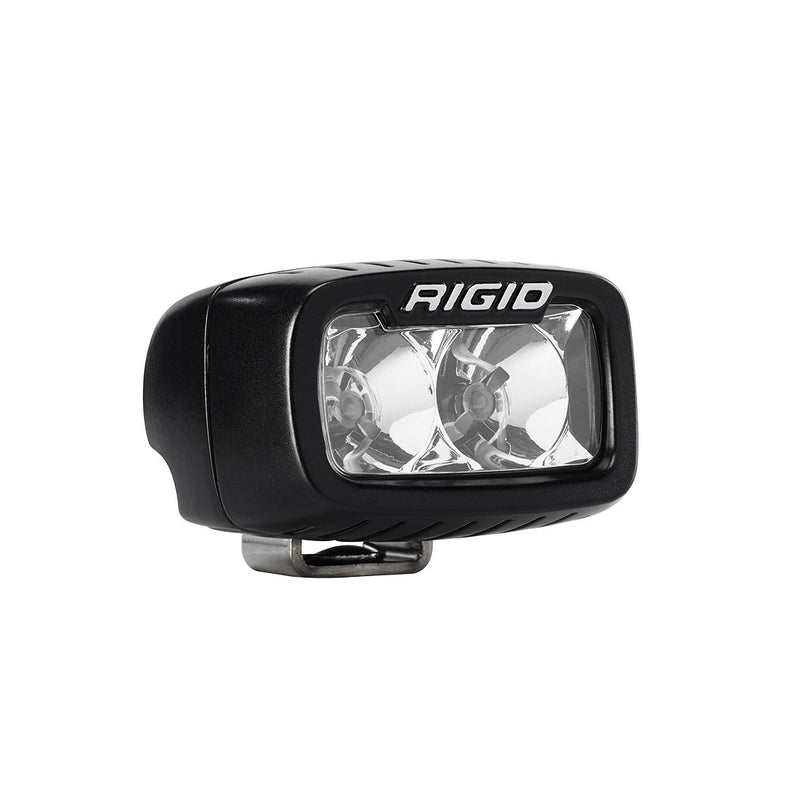 Rigid SR-M Series PRO Flood Pod on a studio background: an angled black SR-M surface mount pod with clear flood optics on a white background
