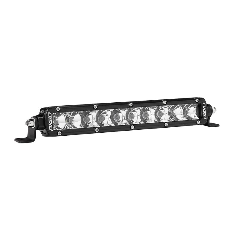 Rigid SR-Series PRO 10" Spot/Flood Combo on a studio background: A Rigid SR-Series PRO 10" spot and flood combo LED light bar on a white background