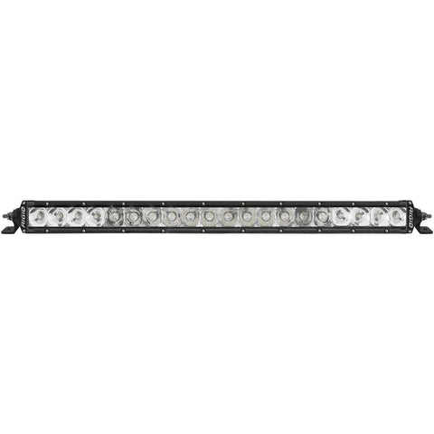Rigid SR-Series PRO 20" Spot/Flood Combo on a studio background: A Rigid SR-Series PRO 20" spot and flood combo LED light bar on a white background
